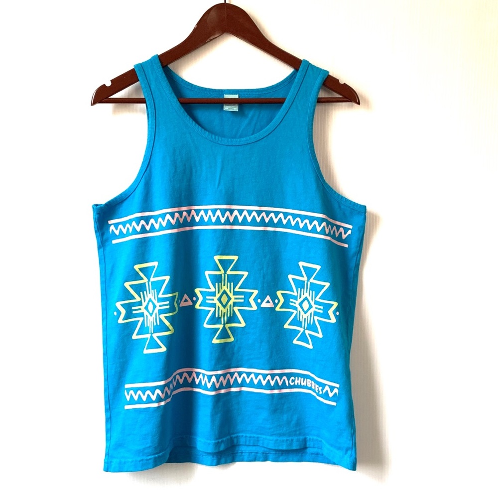 Men’s Small Chubbies Tank Top Blue
